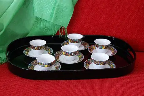 Service à Café éthiopien en porcelaine