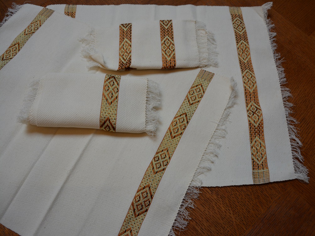 Sets et serviettes de table éthiopiens
