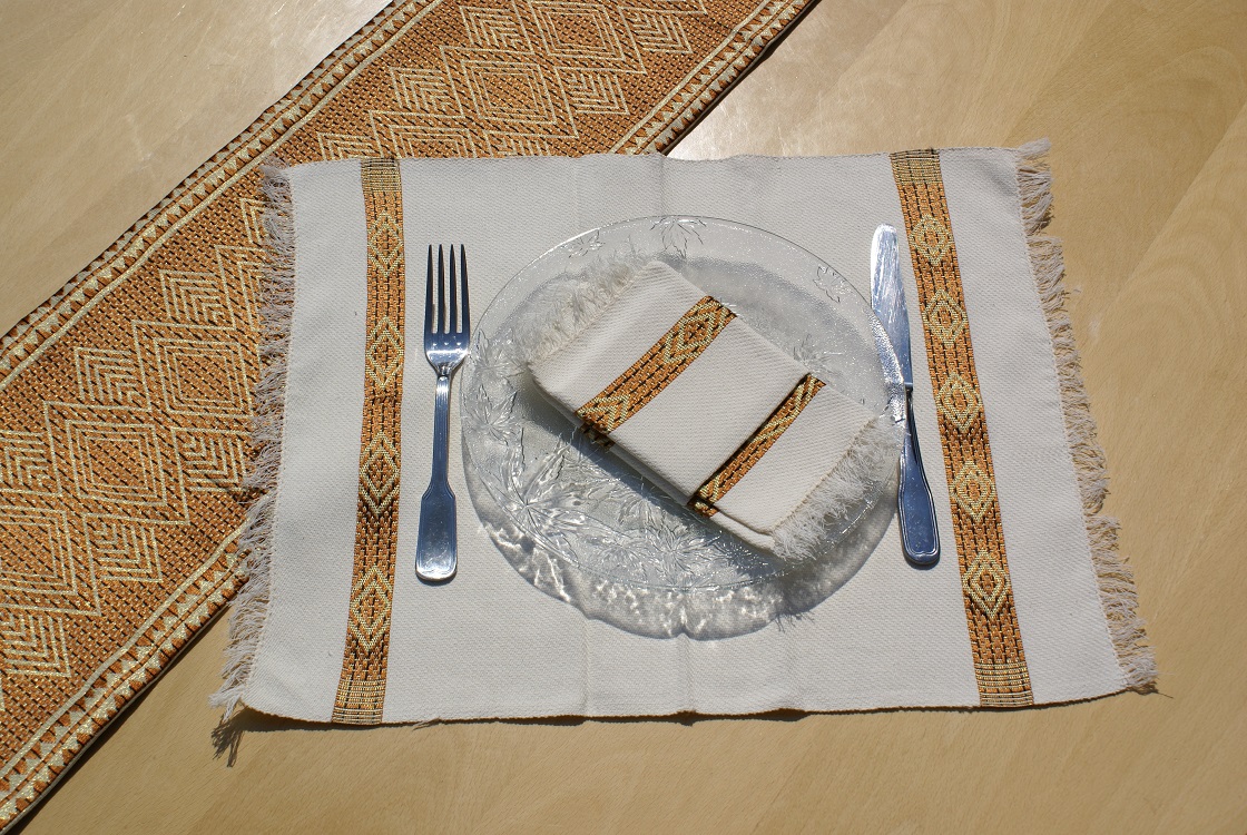 Sets et serviettes de table éthiopiens