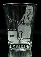 Verre à liqueur artisanal éthiopien