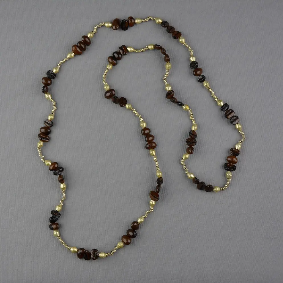 Collier équitable éthiopien Harar Argenté en matériaux recyclés