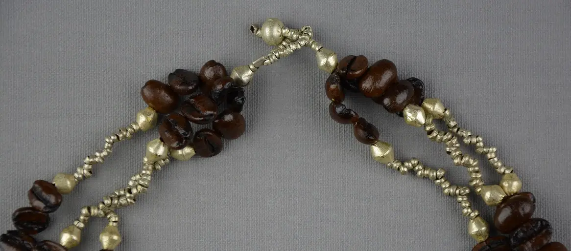 Collier éthiopien plaqué argent fait à la main