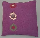 Housses de coussins éthiopiennes violettes en coton