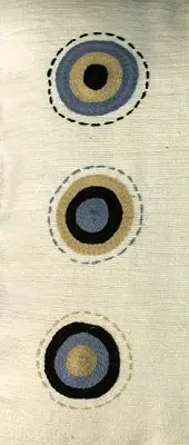 Housse de coussin Sphère Ecru en coton éthiopien filé, tissée et brodée à la main