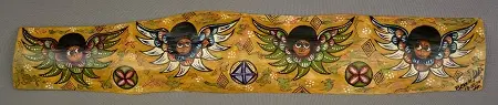 Peinture ethiopienne traditionnelle sur bois: Chérubins