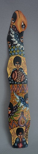 Peinture ethiopienne sur bois