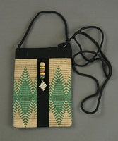 Sac artisanal pour portable éthiopien Saba Olive 01