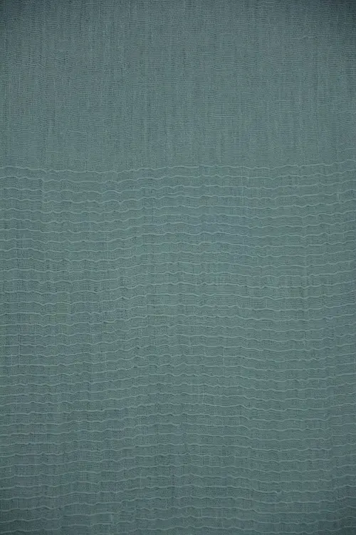 Echarpe éthiopienne équitable bleue ciel en lin tissée à la main