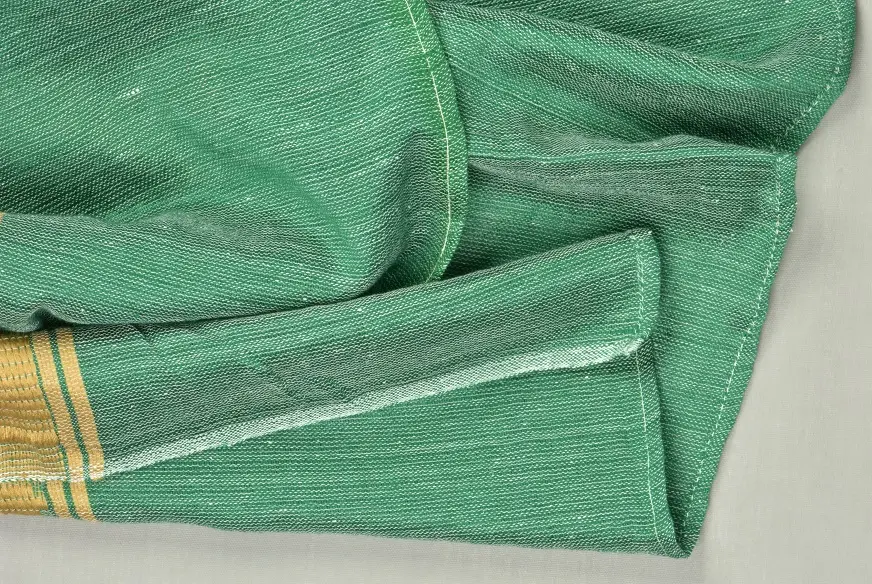 Echarpe éthiopienne équitable émeraude en polyester