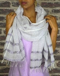 écharpes éthiopiennes en coton