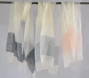 Echarpe éthiopienne Organique en lin tissée a la main