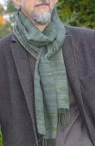 Echarpe éthiopienne Ethnique composée de 100 % soie sauvage bio filée à la main