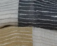 Echarpe éthiopienne Silk Touch composée de 10 ou 25% de soie sauvage bio filée à la main et de 90 ou 75% de coton éthiopien