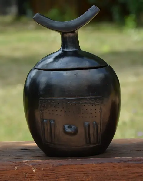 Repose nuque en poterie équitable éthiopienne