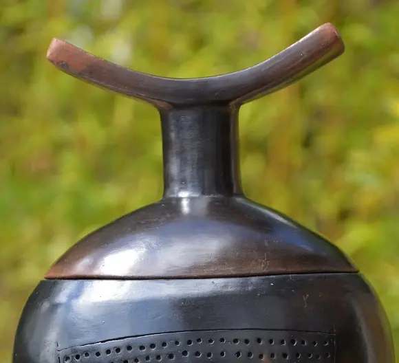 Repose nuque en poterie équitable éthiopienne