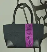 sac à main éthiopien Zinzolin sur Carbone en coton éthiopien et rayonne