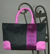 sac Cocktail éthiopien Zinzolin Pivoine en coton éthiopien et rayonne