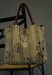 sac équitable Agapantes Chamois en coton éthiopien et bio