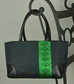 sac à main éthiopien malachite en coton éthiopien et rayonne