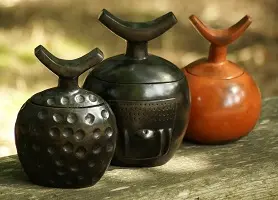 Repose tête éthiopien en poterie artisanale
