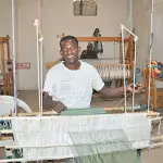 Tissage manuel de la soie éthiopienne pour Ethio Ethic