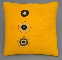 Housses de coussins equitables sphère Bouton d'Or en coton éthiopien, filé à la main